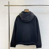Side profile of Louis Vuitton luxury clothing with label-forward styling