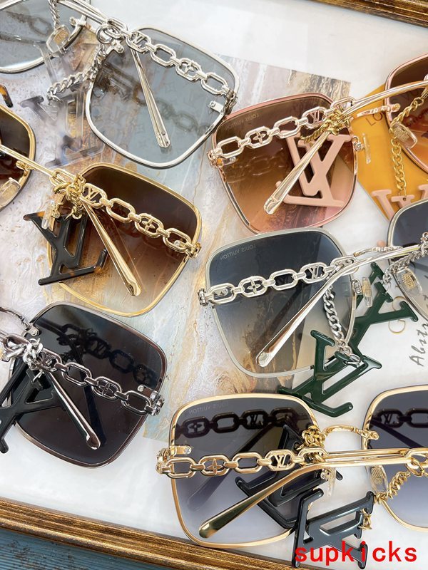 Side view of Louis Vuitton unisex sunglasses