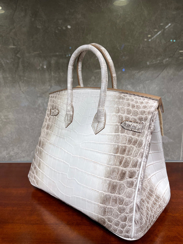 Side view of effortless structured handbag