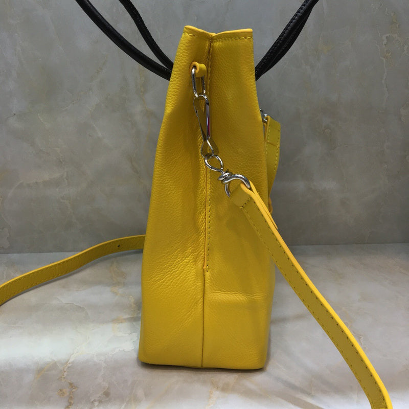 Sophisticated Faux Leather Handbag - Modern Structured Build | Women's Fashion Handbag #927 - back view (image 4) of designer-inspired handbag