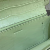 Sophisticated Faux Leather Handbag - Understated Luxury Look | Women's Designer-Inspired Purse #406 - texture close-up (image 9) of designer-inspired handbag