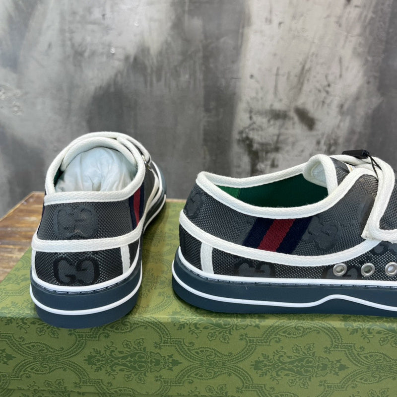 Gucci sneakers detailed view showing premium designer craftsmanship