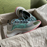 Gucci fresh white-and-black luxury sneakers view 8 signature lace-up style