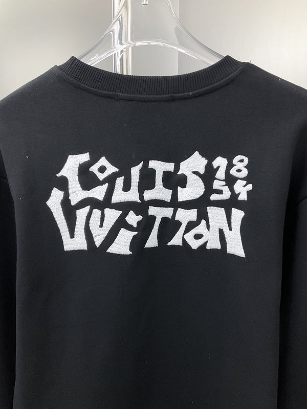 Back view of Louis Vuitton luxury clothing with streetwear-inspired cut