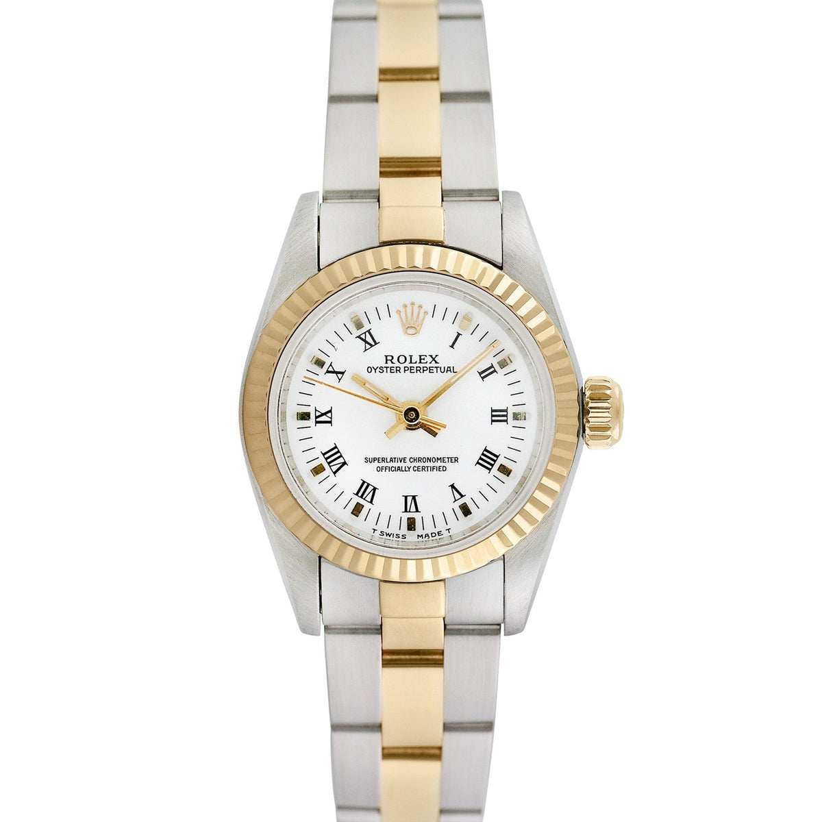 Side view of Rolex women's watch