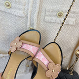 Louis Vuitton Beige Bow-Detail Flats - Toe Detail View
