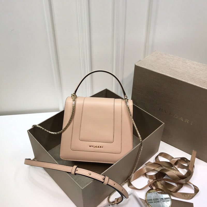 Statement Vegan Leather Handbag - Signature Hardware Accents | Women's Designer-Inspired Purse #1768 - side angle view (image 2) of designer-inspired handbag