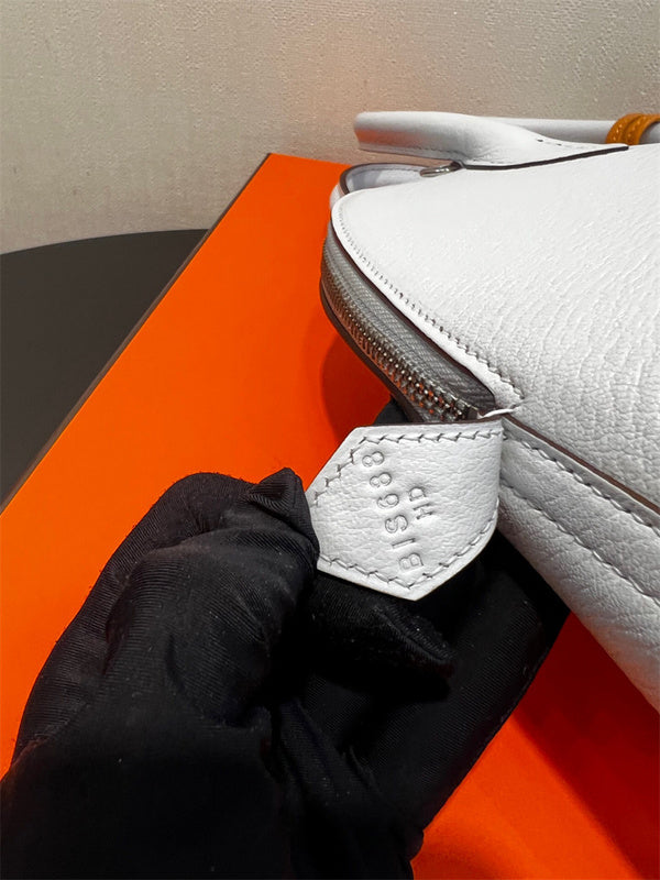  polished satchel detail view showing craftsmanship 8
