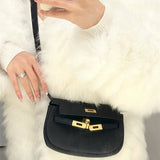 Interior view of structured premium bag