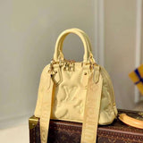 Side profile of modern sleek women's handbag – women's everyday handbag