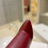 Givenchy Burgundy Bow-Detail Flats - Detail Shot of Craftsmanship