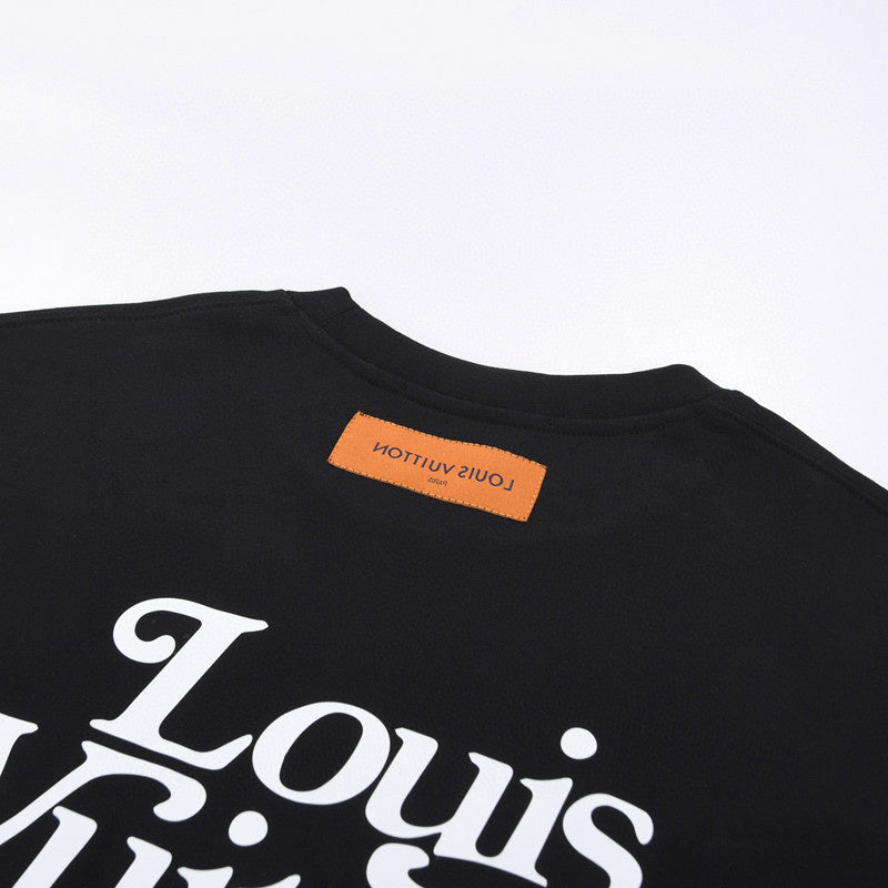 Close-up detail shot of Louis Vuitton luxury clothing with contemporary cut