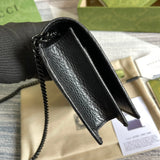 Front view of refined chic women's handbag – women's statement bag