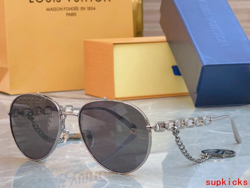 Lifestyle view of Louis Vuitton unisex sunglasses