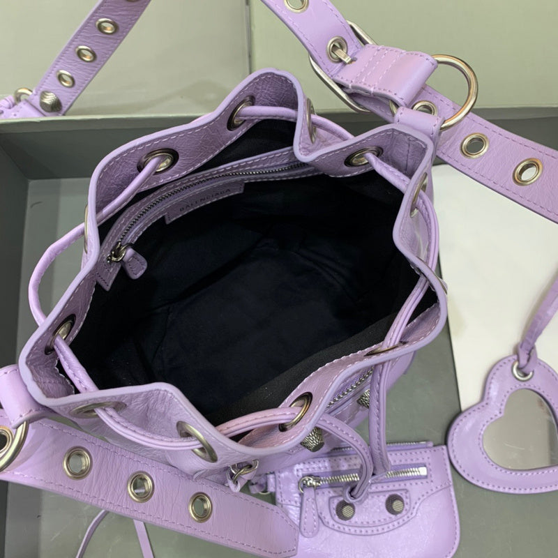 Timeless Faux Leather Handbag - Premium Craftsmanship Detailing | Women's Luxury Handbag #310 - styled full view (image 7) of designer-inspired handbag