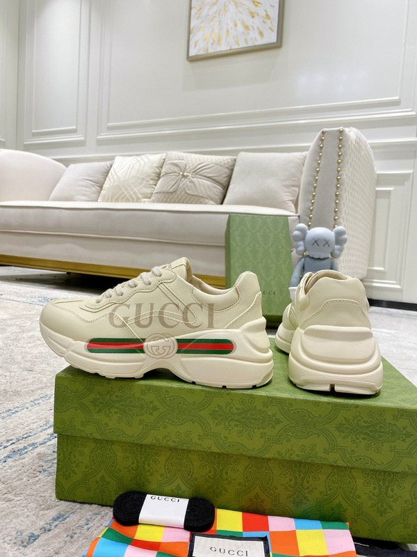 Gucci muted earth tones luxury sneakers view 7 cushioned comfort fit