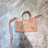 Statement Vegan Leather Handbag - Refined Silhouette | Women's Everyday Carry Handbag #700 - back view (image 4) of designer-inspired handbag