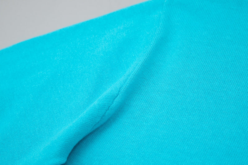 Close-up detail shot of Louis Vuitton cotton t-shirt with tailored silhouette