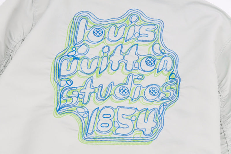 Back view of Louis Vuitton luxury clothing with everyday silhouette