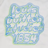 Back view of Louis Vuitton luxury clothing with everyday silhouette