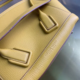 Structured Vegan Leather Handbag - Chic Everyday Appeal | Women's Designer-Inspired Purse #1754 - top view (image 11) of designer-inspired handbag