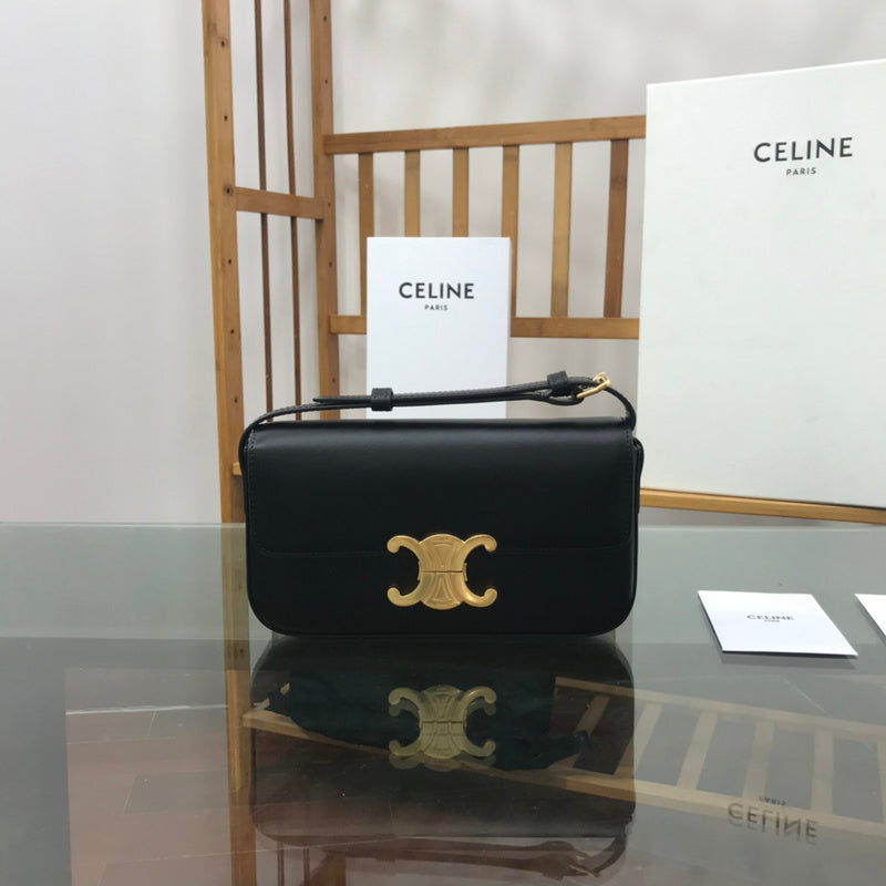 Front view of chic sleek women's handbag – women's statement bag