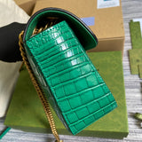 Top view of classic sleek women's handbag – women's statement bag