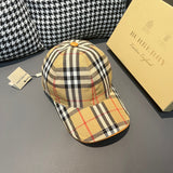 Close-up detail view of Burberry unisex cap