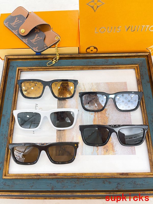 Lifestyle view of Louis Vuitton unisex sunglasses