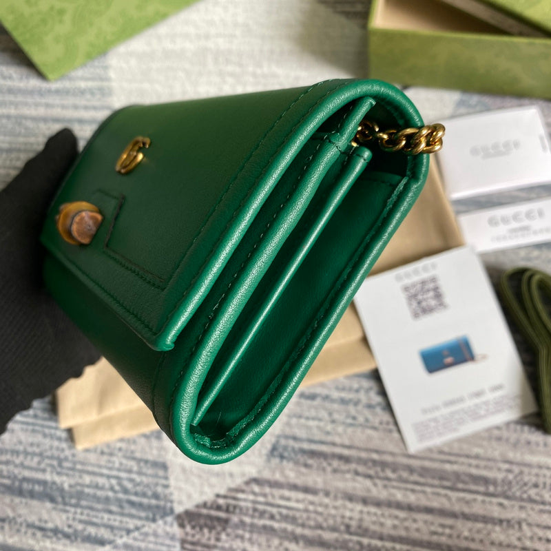 Back view of polished sleek women's handbag – women's luxury accessory