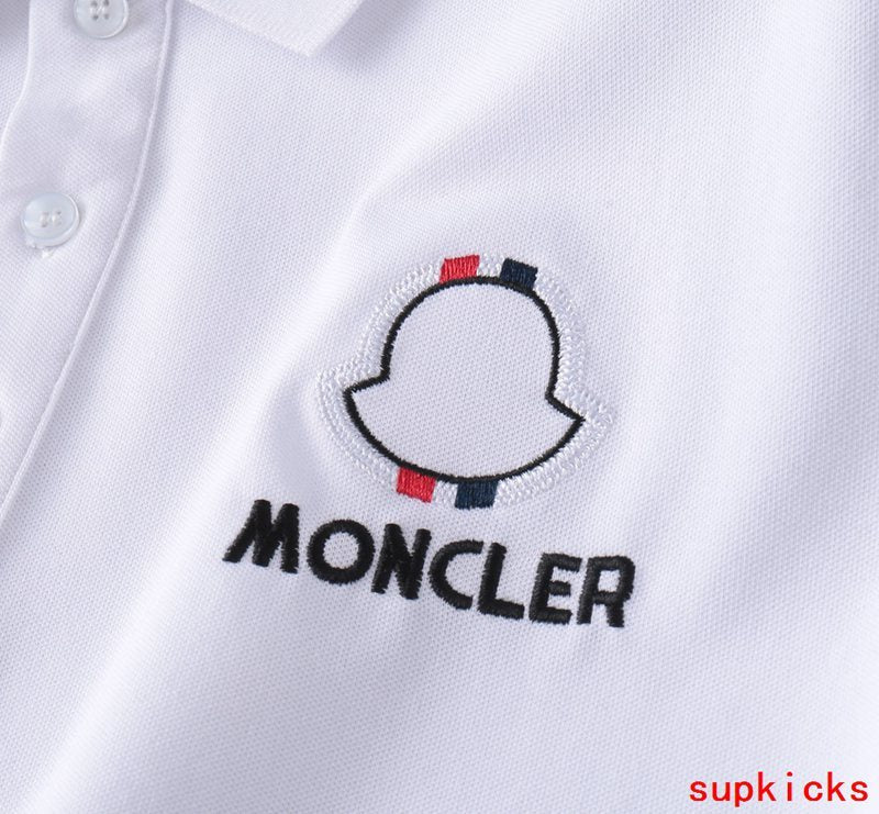 Back view of Moncler luxury clothing with monogram-inspired silhouette