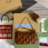 Close-up detail of polished bag design