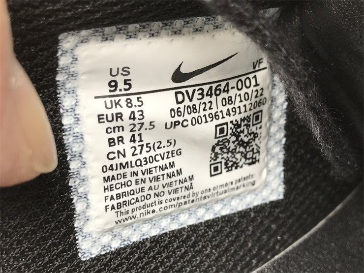 Nike fresh white-and-black luxury sneakers view 5 signature lace-up style