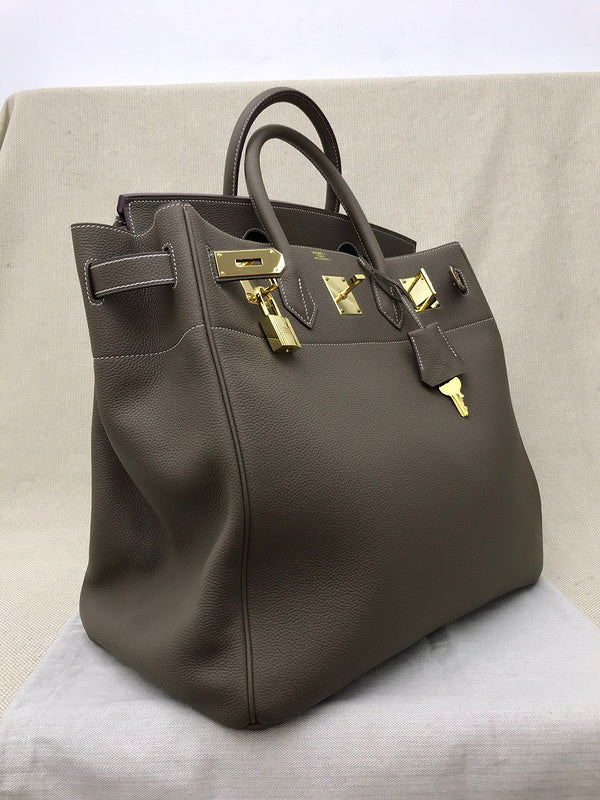 Considered bag shown from front angle