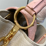  top-handle bag close-up of hardware and finish 17