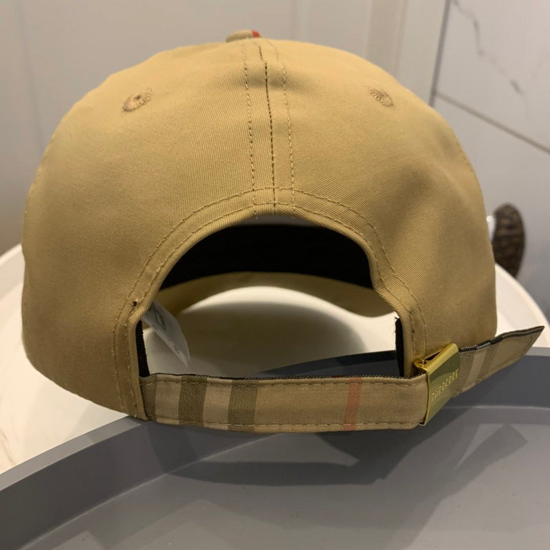 Side view of Burberry unisex cap