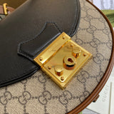 Back view of statement signature women's handbag – women's luxury handbag
