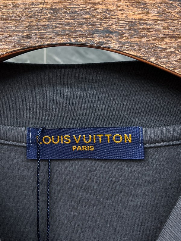 Side profile of Louis Vuitton luxury clothing with streetwear-inspired cut