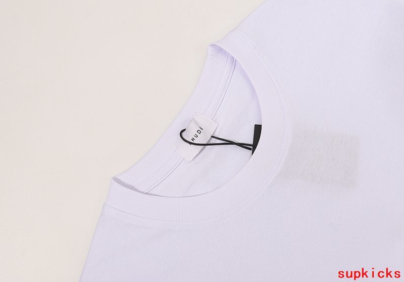 Back view of Rhude luxury clothing with everyday silhouette