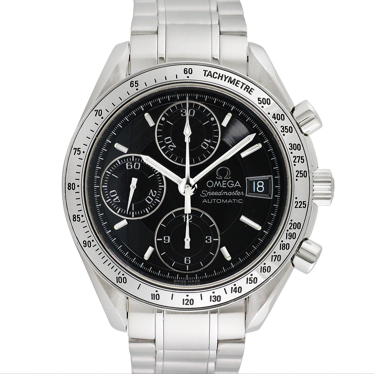 Side view of Omega men's watch