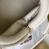 Chic Vegan Leather Handbag - Smooth Faux-Leather Exterior | Women's Everyday Carry Handbag #1739 - hardware and detail close-up (image 5) of designer-inspired handbag