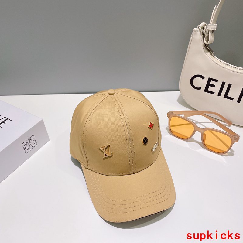 Close-up detail view of Louis Vuitton unisex cap