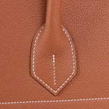 Side view of minimalist structured handbag
