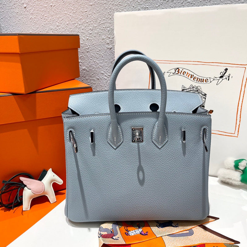 Side view of chic structured handbag