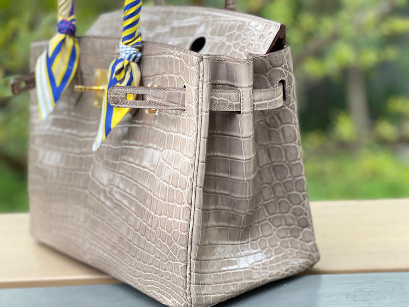 Close-up detail of structured bag design