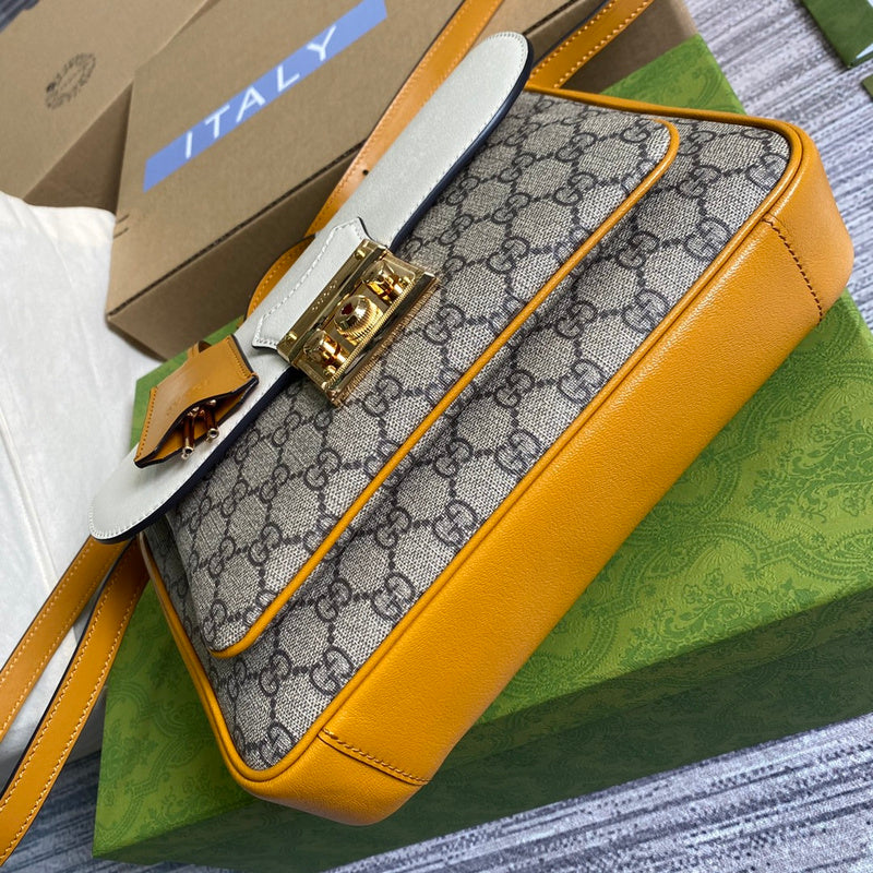 Top view of signature polished women's handbag – women's premium purse