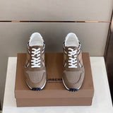 Burberry Camel Low-Top Sneakers - Back View