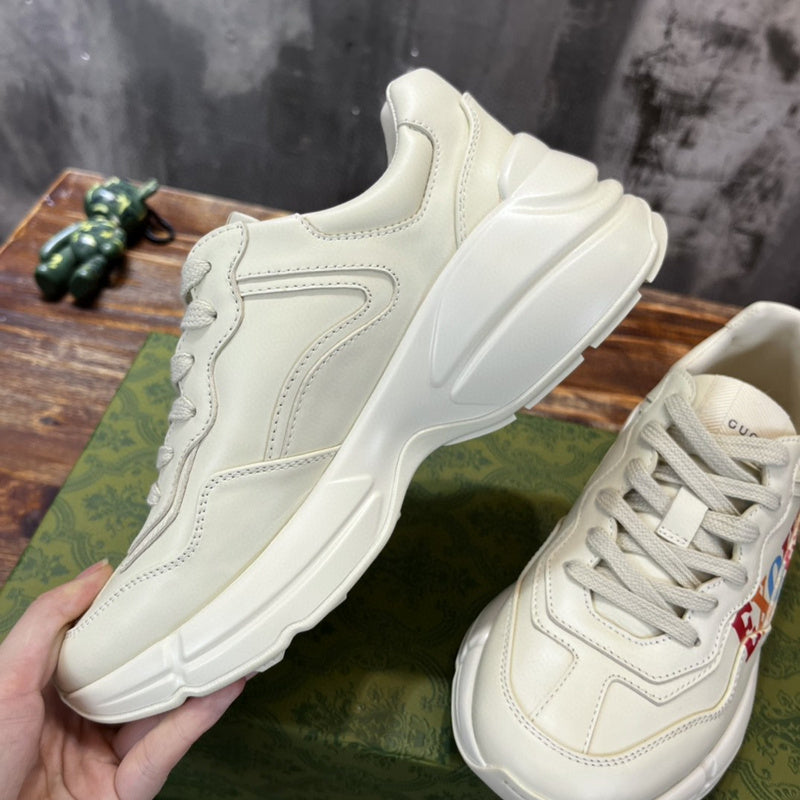 Gucci tonal black luxury sneakers view 6 bold athletic profile