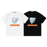Close-up detail shot of Louis Vuitton cotton t-shirt with relaxed-fit cut