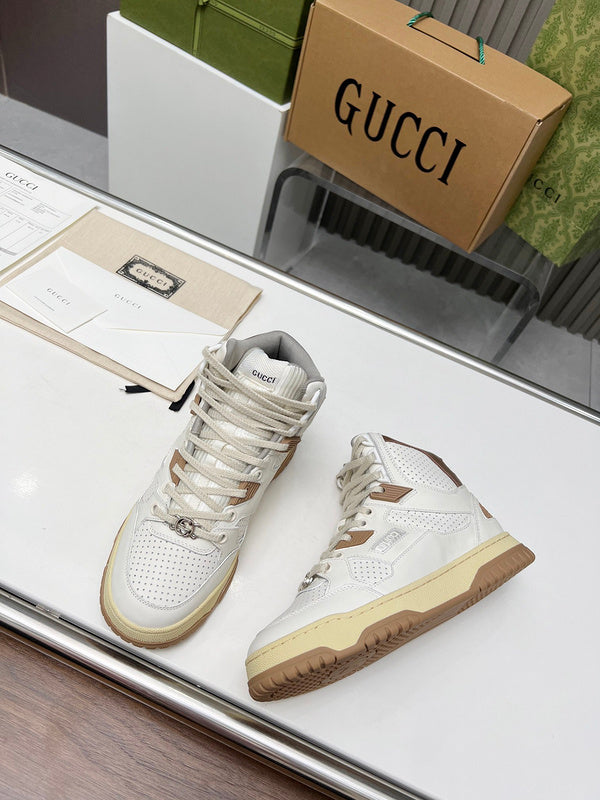 Gucci soft grey luxury sneakers view 10 classic court silhouette